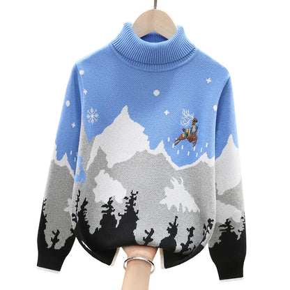 Boys High-Collar Sweater