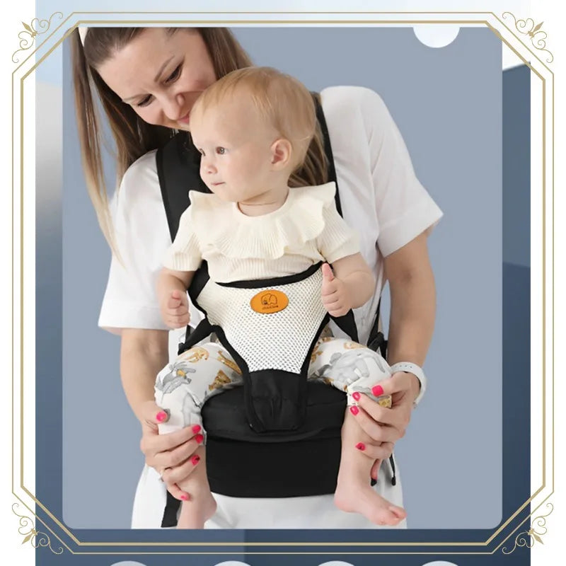 Foldable Baby Carrier Waist Stool with Storage Bag