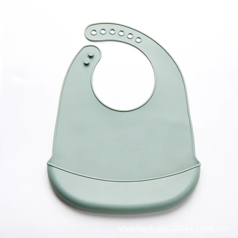 Soft Edible Silicone Adjustable Waterproof Bibs