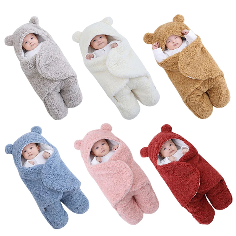 Plush Swaddle Wrap Ultra-Soft Fluffy Blankets