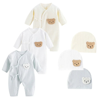 Cotton Solid Soft Infant Jumpsuit