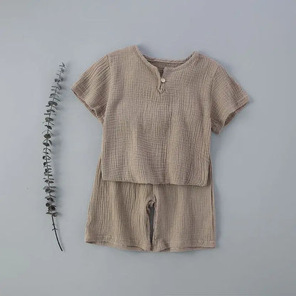 Children Muslin Clothes Set Loungewear