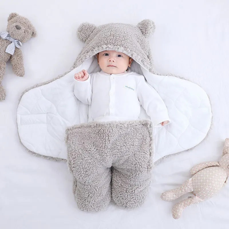 Plush Swaddle Wrap Ultra-Soft Fluffy Blankets