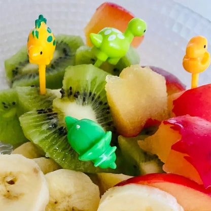 6pcs/set Cute Dinosaur Fruit Fork