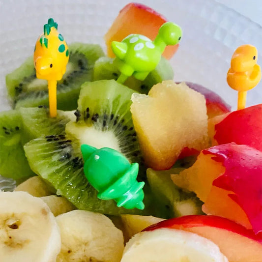 6pcs/set Cute Dinosaur Fruit Fork