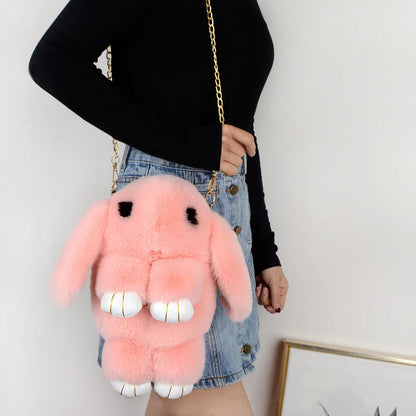 Cute Plush Rabbit Single Shoulder Bag