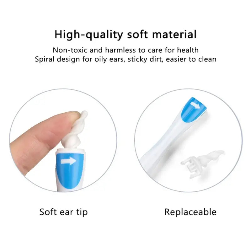 Ear Cleaner With Soft Silicone Ear Wax Remover Tool