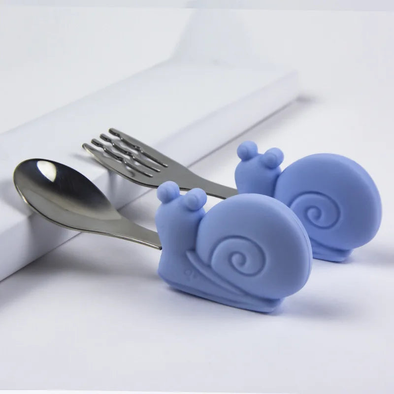 Spoons and Fork Stainless Steel Toddler Utensils Set