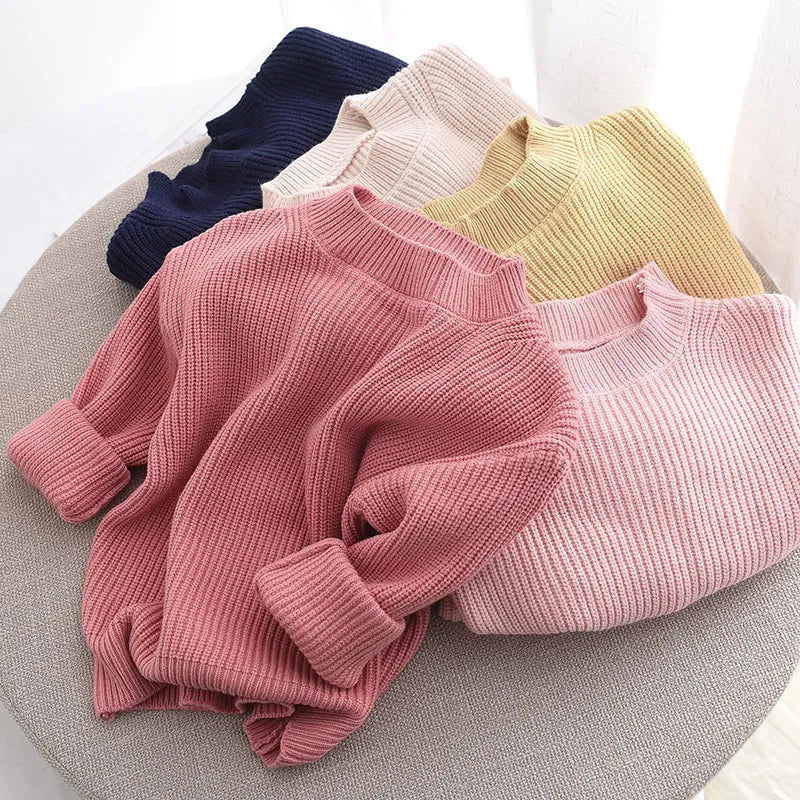 Newborn Knitwear Long Sleeve Cotton Baby Pullover Tops