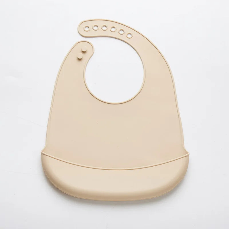 Soft Edible Silicone Adjustable Waterproof Bibs