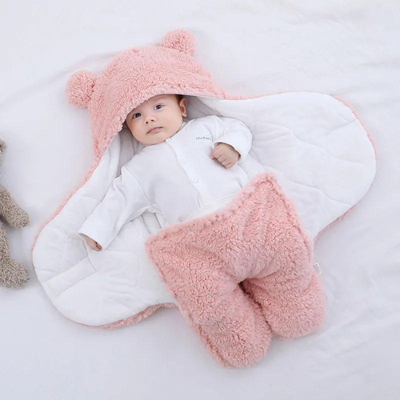 Plush Swaddle Wrap Ultra-Soft Fluffy Blankets