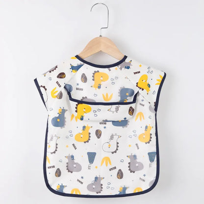 Long Sleeve Waterproof Art Smock Feeding Bib