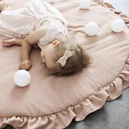 Round Floor Soft Cotton Baby Crawling Mat