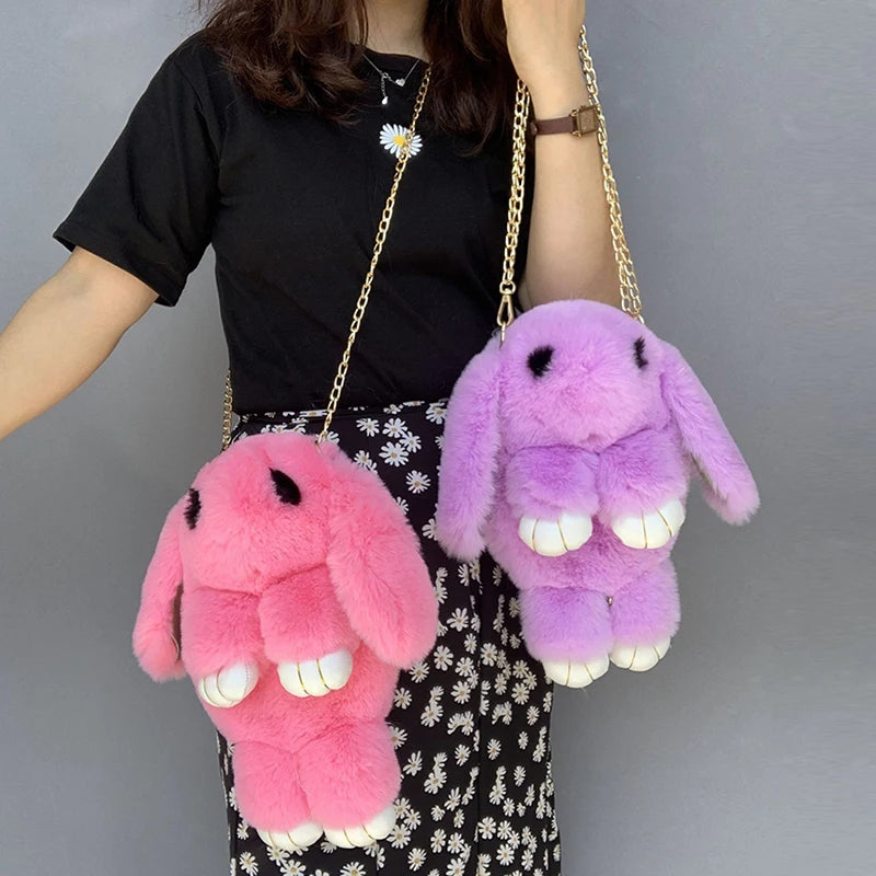 Cute Plush Rabbit Single Shoulder Bag