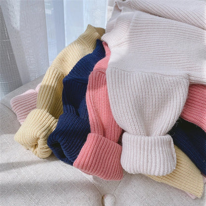 Newborn Knitwear Long Sleeve Cotton Baby Pullover Tops