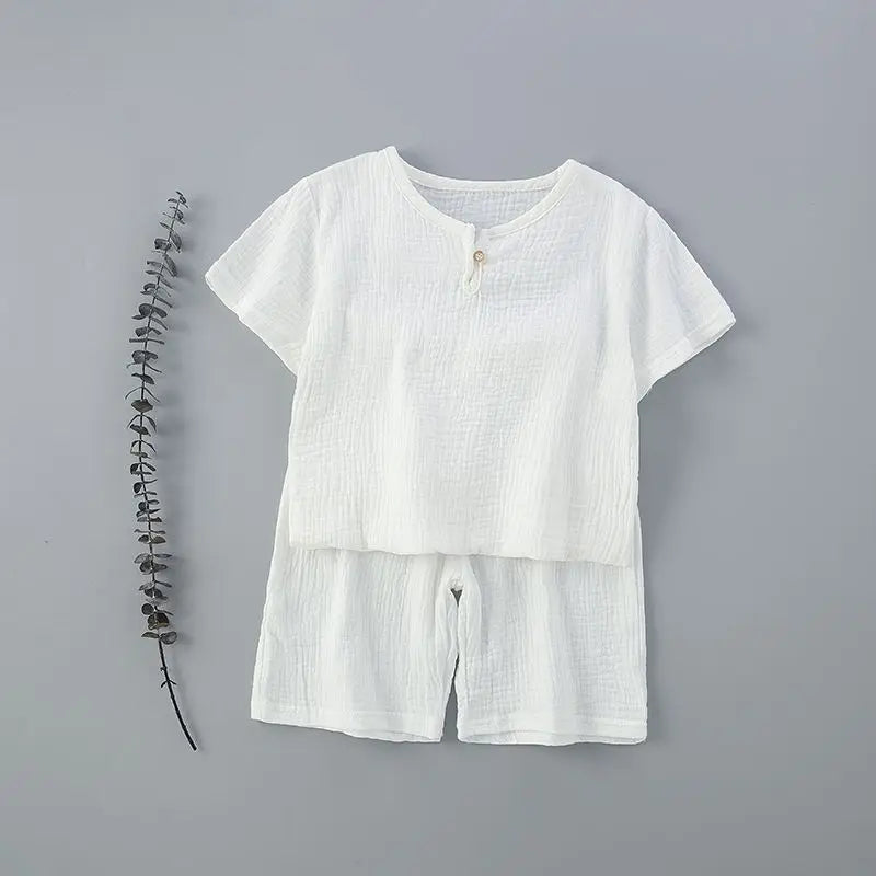 Children Muslin Clothes Set Loungewear