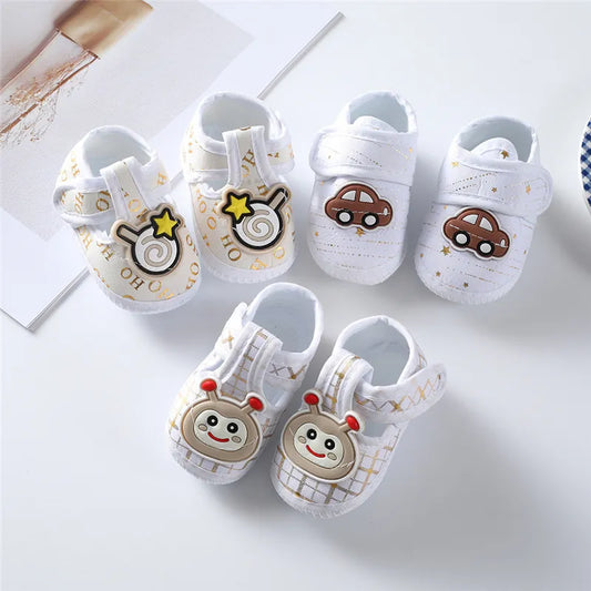 First Walkers Cotton Soft Newborn Baby Shoes