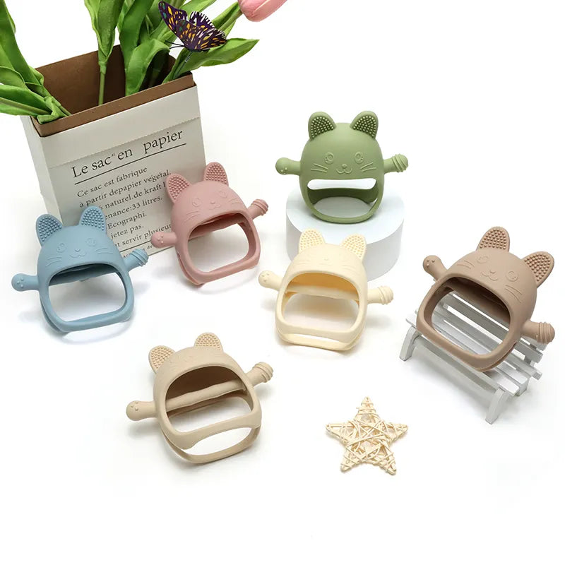 Baby Silicone Teether Gloves Pacifiers