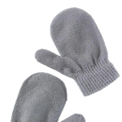 Cotton Winter Solid Color Hat Scarf Gloves Set