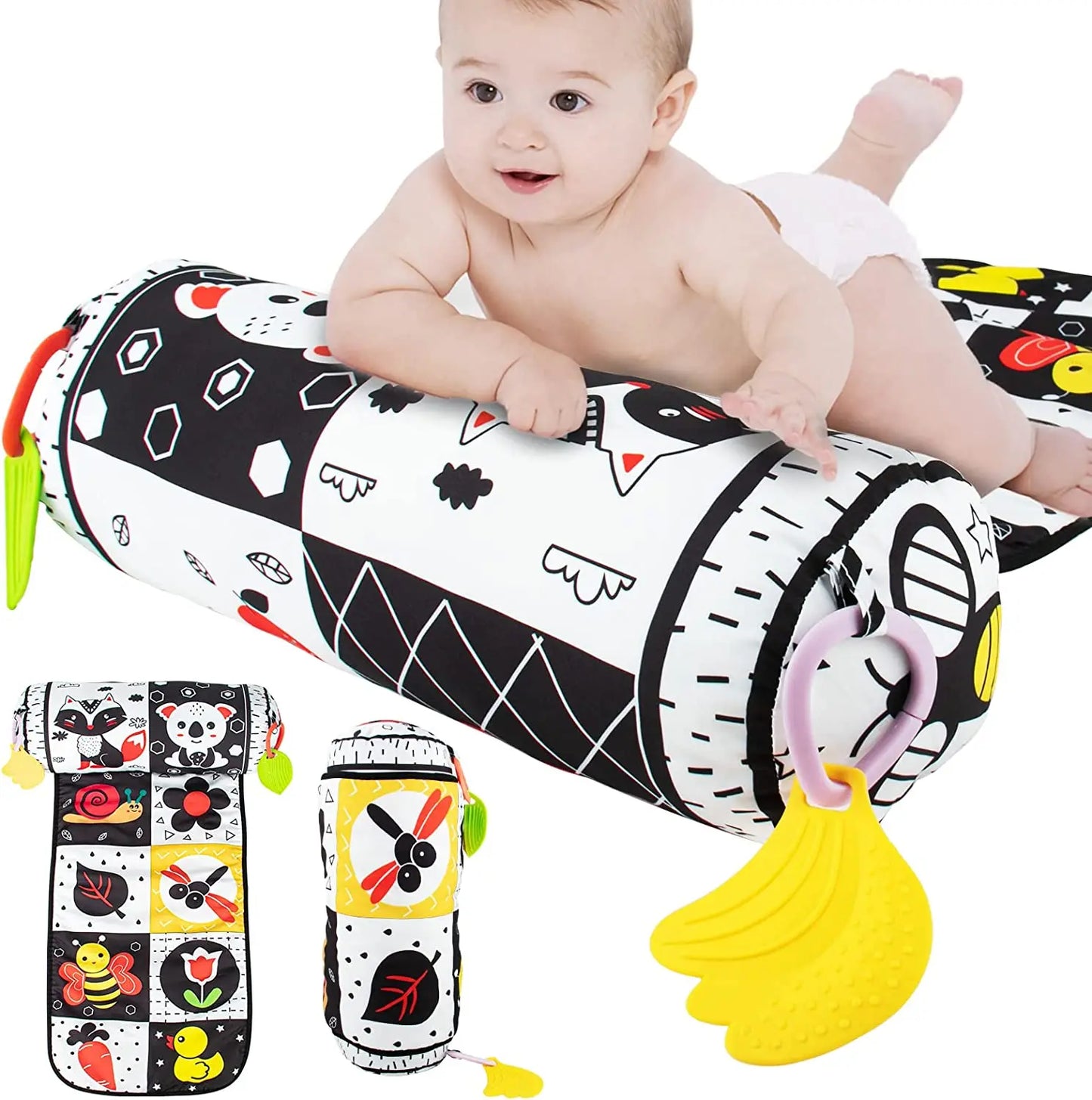 2 in 1 Tummy Time Pillow & Play Mat